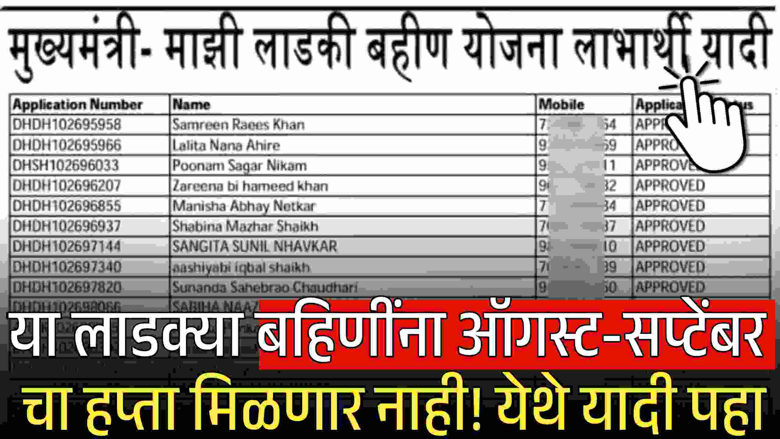 या लाडक्या बहिणींना ऑगस्ट-सप्टेंबरचा हप्ता मिळणार नाही? कारणांची यादी चेक करा