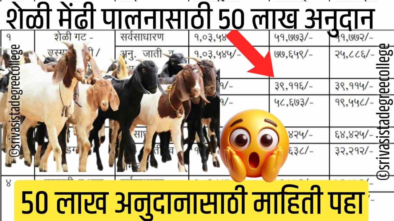 शेळी-मेंढीपालन व्यवसायासाठी ५० लाख रुपयांपर्यंत अनुदान: असा करा लगेच अर्ज SBI Bank Loan Anudan